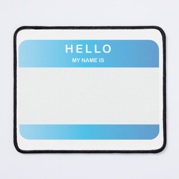 Item preview, Hello My Name Is Sticker Blue designed and sold by DeliveryGeorge.