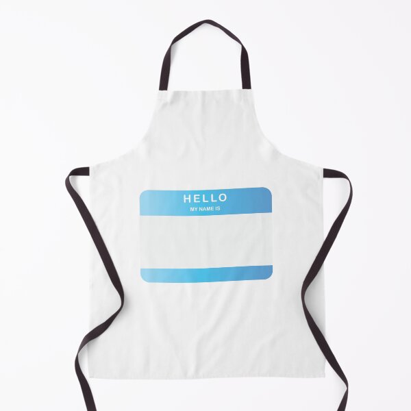 Item preview, Hello My Name Is Sticker Blue designed and sold by DeliveryGeorge.