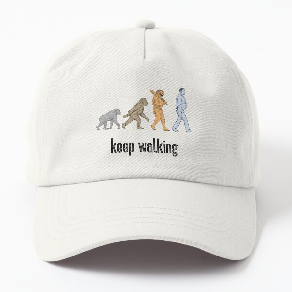 Human Evolution Keep Walking Dad Hat