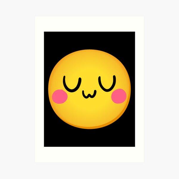 "HQ Face UwU Emoji Meme " Art Print for Sale by fomodesigns Redbubble