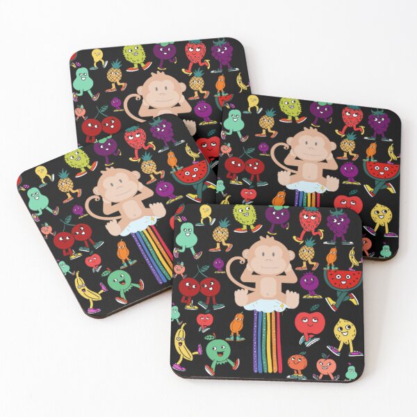 Item preview, Vegetarian monkey rainbow designed and sold by Amanda-1308.