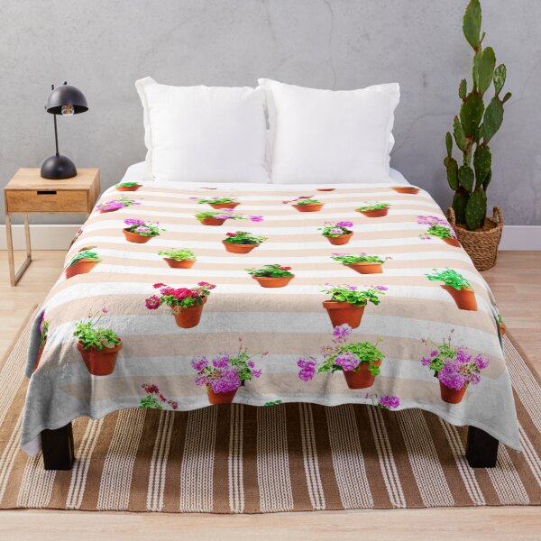 Item preview, Pattern of Flower Pots Salmon designed and sold by cesartorresart.