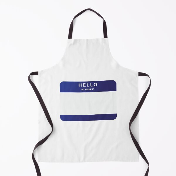 Item preview, Hello My Name Is Sticker Dark Blue designed and sold by DeliveryGeorge.