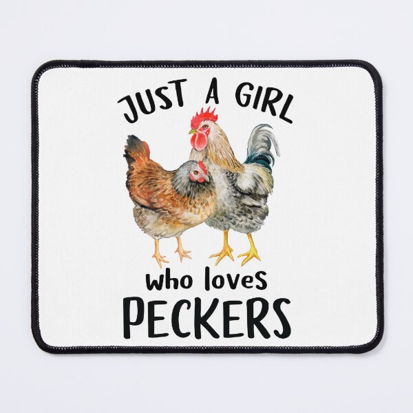 Item preview, Funny Chicken Shirt - Just A Girl Who Loves Peckers designed and sold by SunsetGloww.