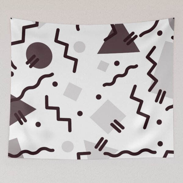 Item preview, Memphis Style - Neutral Colors designed and sold by TotallyRetroArt.