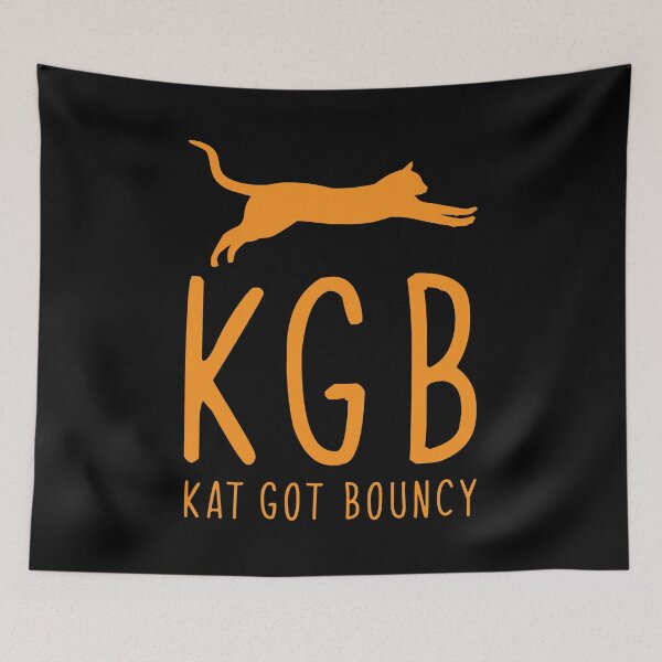 Item preview, KGB kat got bouncy - orange designed and sold by WilliamsGFX.