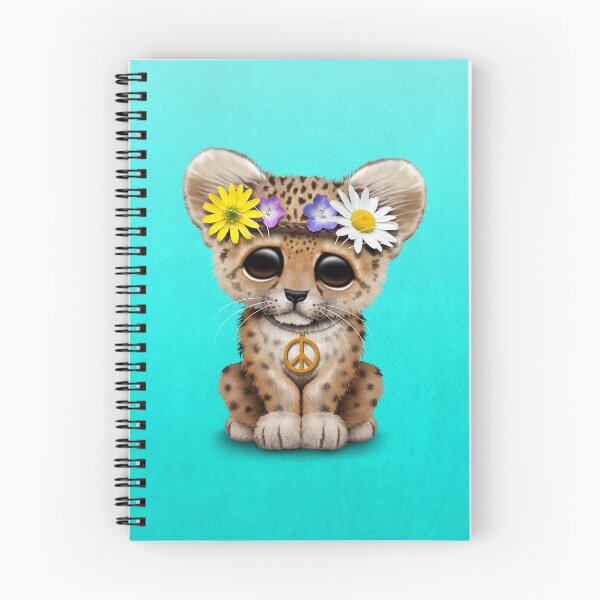 Item preview, Cute Hippie Leopard Cub designed and sold by JeffBartels.