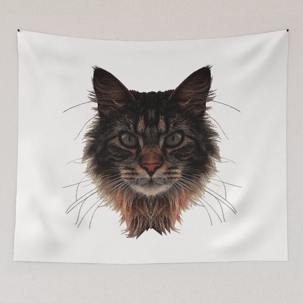 Item preview, Maine Coon cat, the most beautiful cat photos, popular cat designs designed and sold by Kirei-Lily.