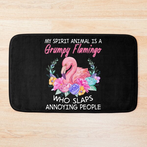 Item preview, My Spirit Animal Is A Grumpy Flamingo designed and sold by SunsetGloww.
