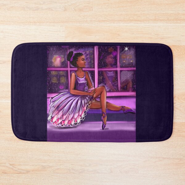 Item preview, African American ballerina looking out - African American, Black ballerina girls with corn rows dancing 10 !This black girl loves dance Afro hair dark brown skin tutu. Love Ballet designed and sold by Artonmytee.