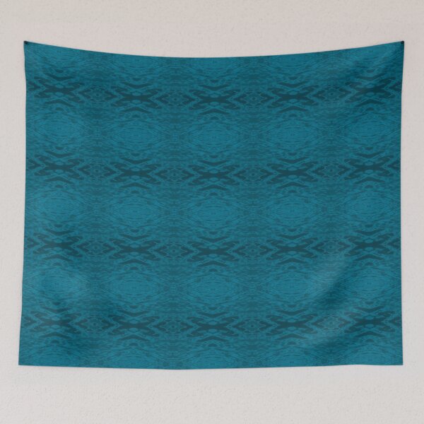 Aperçu de l'œuvre Ripples Dark Aqua Repeat 5748 créée et vendue par Art in My Loft.
