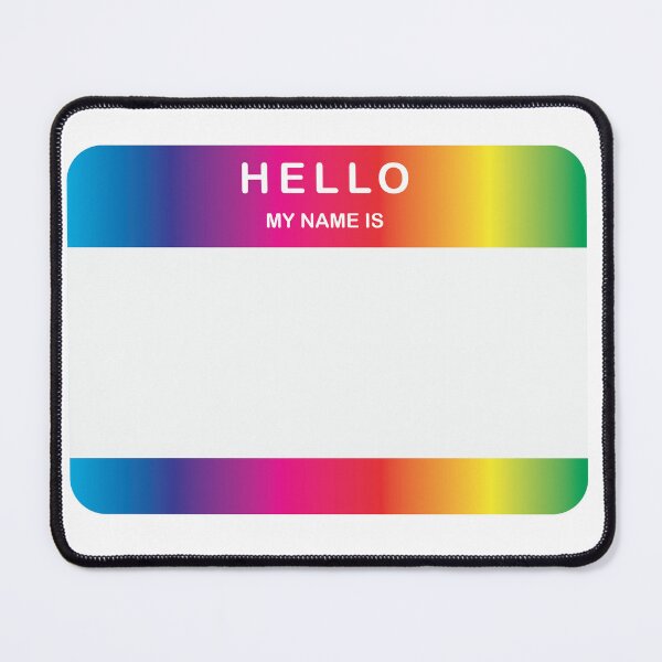 Item preview, Hello My Name Is Sticker Rainbow designed and sold by DeliveryGeorge.