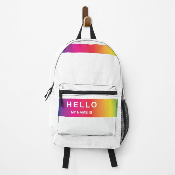 Item preview, Hello My Name Is Sticker Rainbow designed and sold by DeliveryGeorge.