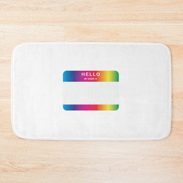 Item preview, Hello My Name Is Sticker Rainbow designed and sold by DeliveryGeorge.