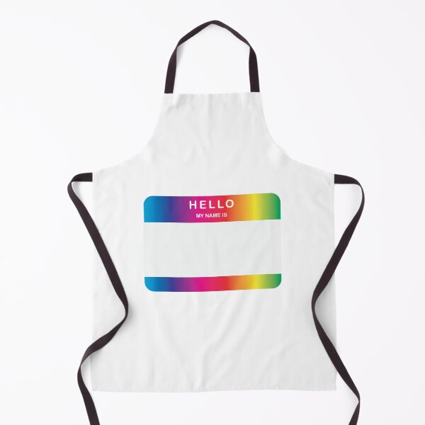 Item preview, Hello My Name Is Sticker Rainbow designed and sold by DeliveryGeorge.