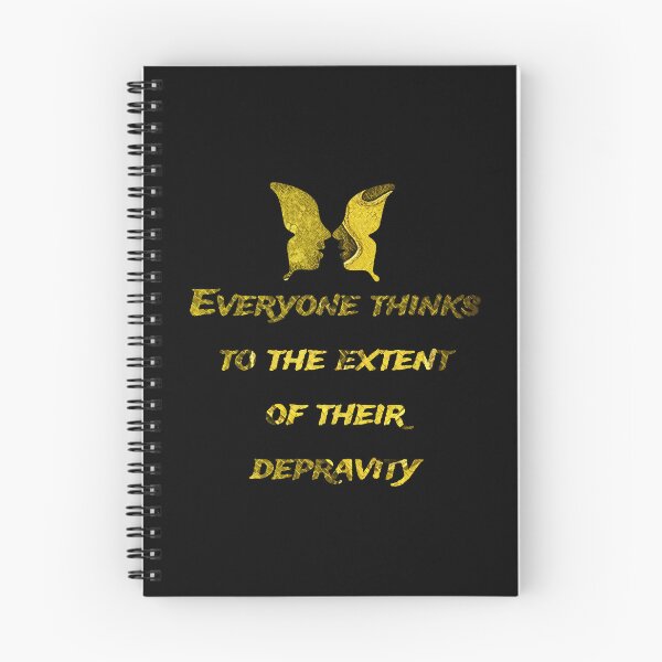 Item preview, Everyone thinks to the extent of their depravity., words with pattern by Marina Daniluka designed and sold by MariDaniArt.