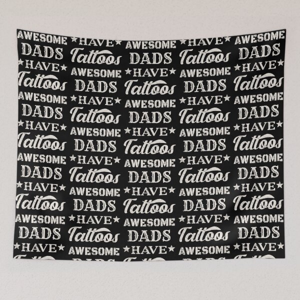 Item preview, Distressed Style Awesome Dads Have Tattoos White Text Design, Great Design For Cool Dads, Perfect For Father's Day designed and sold by TrulyEpoque.