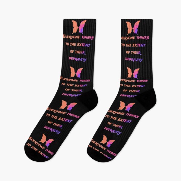 Item preview, Everyone thinks to the extent of their depravity., words with pattern by Marina Daniluka designed and sold by MariDaniArt.
