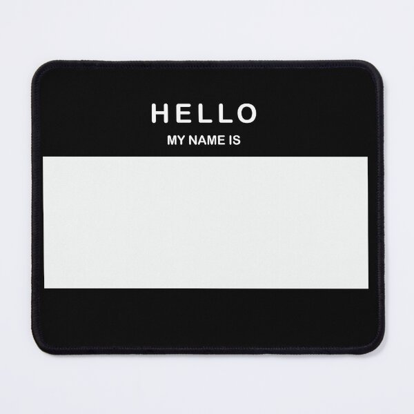 Item preview, Hello My Name Is Sticker Black designed and sold by DeliveryGeorge.