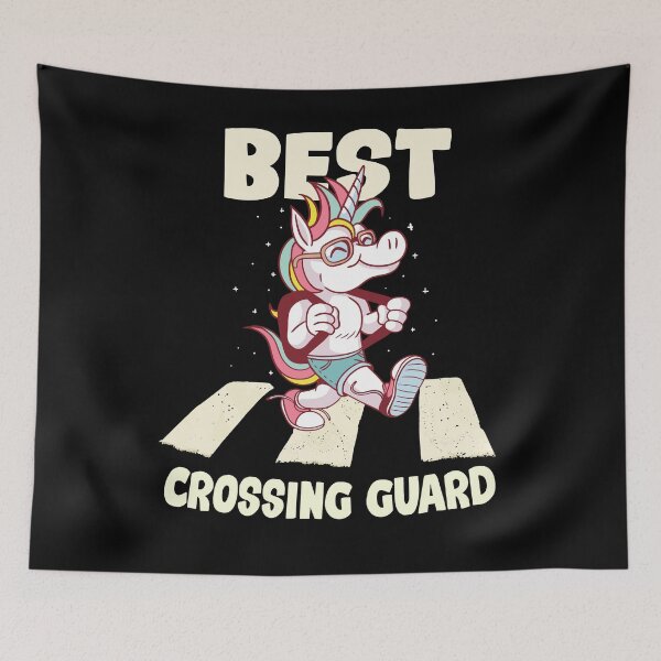 Item preview, Crossing Guard Unicorn Cartoon designed and sold by MrEddie10.