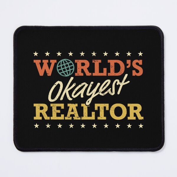 Item preview, World's Okayest Realtor Vintage Retro designed and sold by jmbeezee.