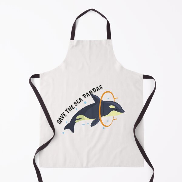 Item preview, Save The Sea Pandas Funny Whale Orca Dolphin Ocean life designed and sold by FRANI-ART.