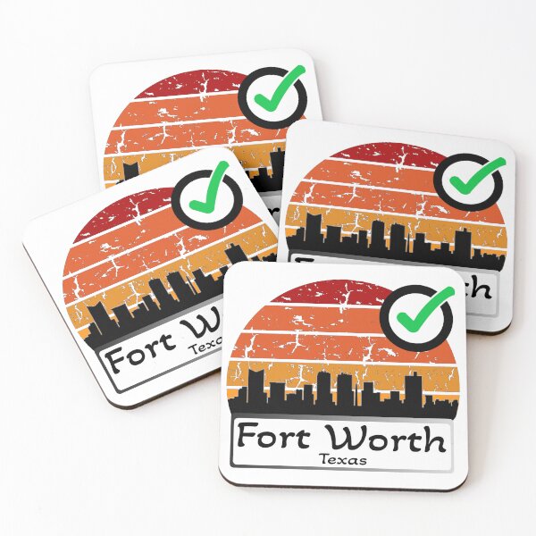 Item preview, fort worth Texas usa Skyline black  designed and sold by WhereIsTravis.