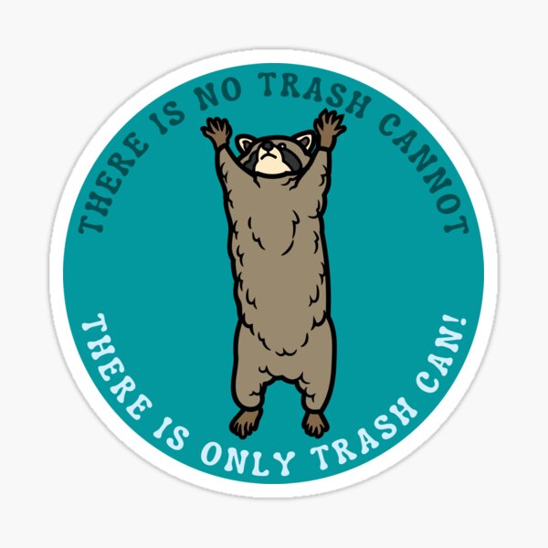 Physically Pained, Mentally Drained Raccoon Meme Sticker for Sale by  JinglesArt