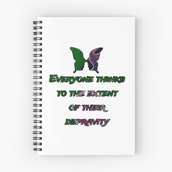 Item preview, Everyone thinks to the extent of their depravity., words with pattern by Marina Daniluka designed and sold by MariDaniArt.