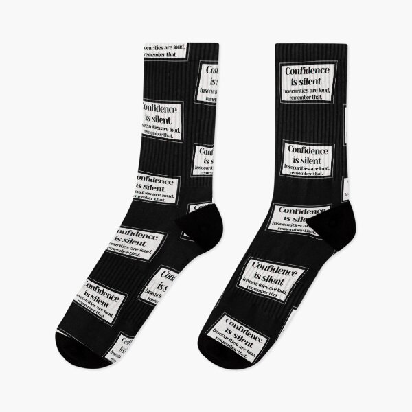 Item preview, Confidence is silent Insecurities are loud, remember that. designed and sold by PostiveText.