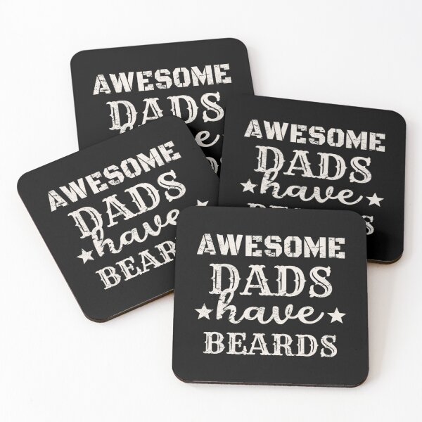 Item preview, Distressed Style Awesome Dads Have Beards White Text Design, Great Design For Cool Dads, Perfect For Father's Day designed and sold by TrulyEpoque.