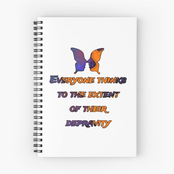 Item preview, Everyone thinks to the extent of their depravity., words with pattern by Marina Daniluka designed and sold by MariDaniArt.
