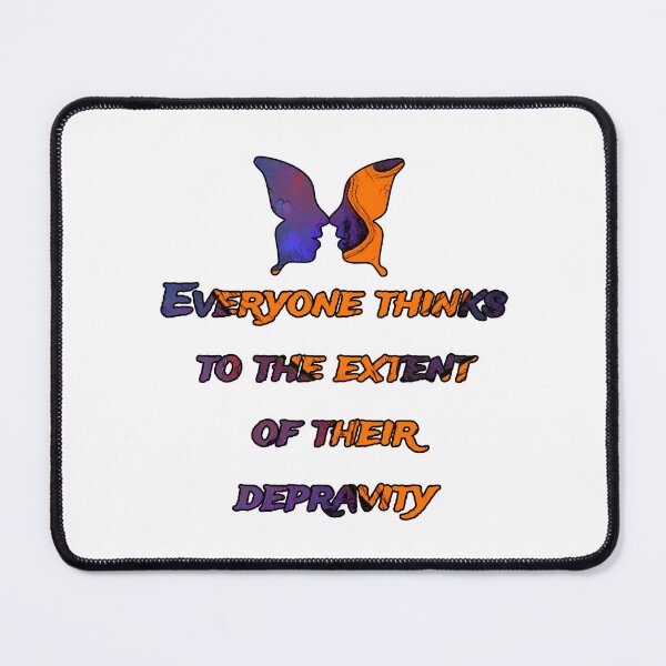 Item preview, Everyone thinks to the extent of their depravity., words with pattern by Marina Daniluka designed and sold by MariDaniArt.