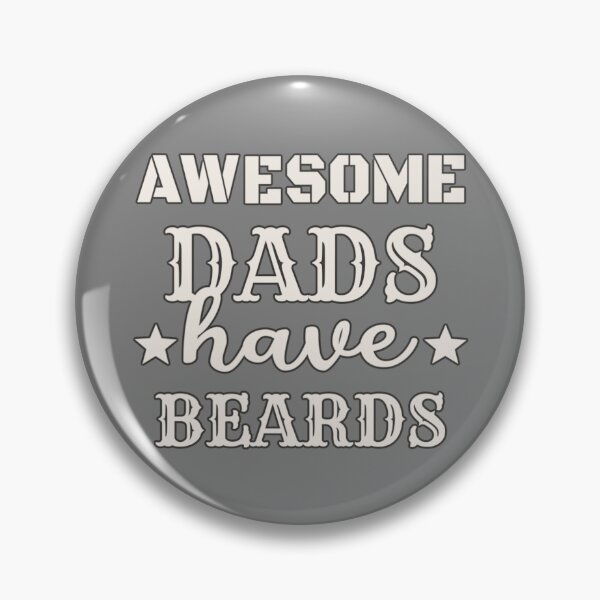 Item preview, Awesome Dads Have Beards White Text Black Stroke Design, Great Design For Cool Dads, Perfect For Father's Day designed and sold by TrulyEpoque.