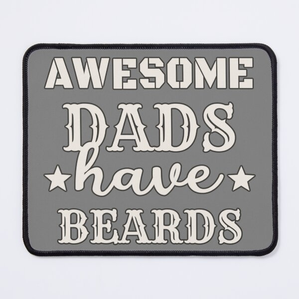 Item preview, Awesome Dads Have Beards White Text Black Stroke Design, Great Design For Cool Dads, Perfect For Father's Day designed and sold by TrulyEpoque.