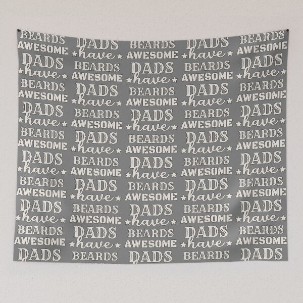 Item preview, Awesome Dads Have Beards White Text Black Stroke Design, Great Design For Cool Dads, Perfect For Father's Day designed and sold by TrulyEpoque.