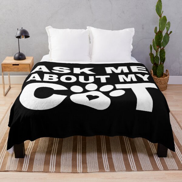 Item preview, Ask Me About My Cat | Funny Cats Quote designed and sold by tsse.