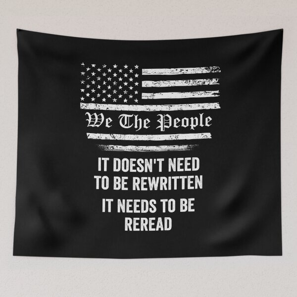 Item preview, Vintage American Flag It Needs To Be Reread We The People designed and sold by Amineharoni.