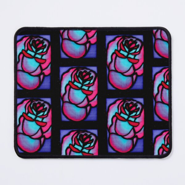 Item preview, Blue Pink Rose Silk Painting designed and sold by Katy Fryd.