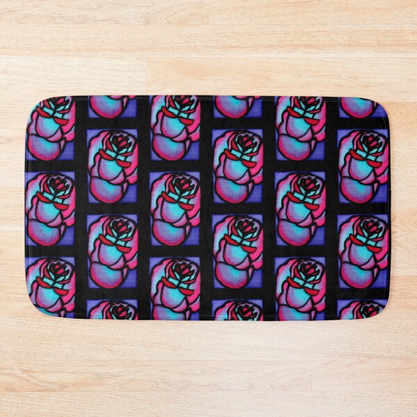 Item preview, Blue Pink Rose Silk Painting designed and sold by Katy Fryd.