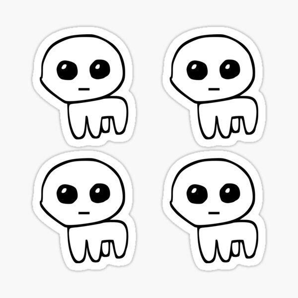 Tbh Creature Autism Creature 5PCS Stickers for Wall Laptop Anime Bumper Kid  Living Room Decor Cute Room Art Car Funny Stickers