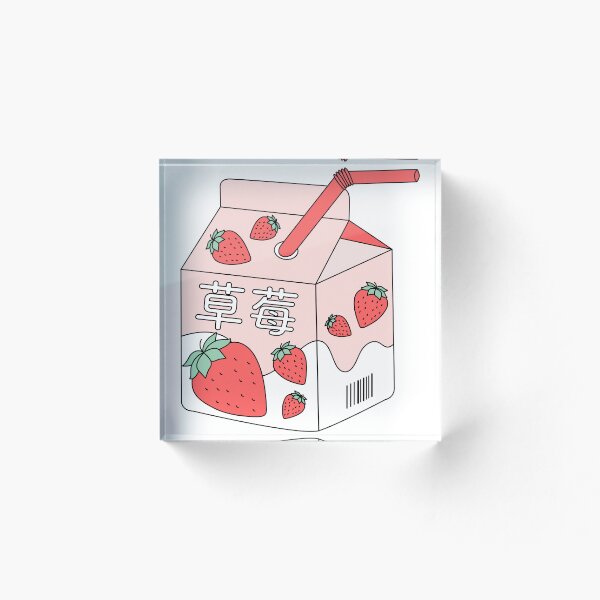 Artikelvorschau, Ästhetische Erdbeermilch chinesische Schrift entworfen und verkauft von eva8designs.