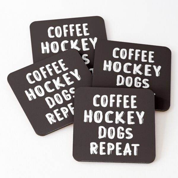 Item preview,  Coffee Hockey Dogs Repeat, Funny Geacacher, Geocaching Love designed and sold by Aerial Addicts.