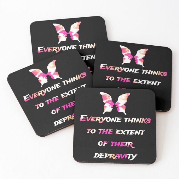 Item preview, Everyone thinks to the extent of their depravity., words with pattern by Marina Daniluka designed and sold by MariDaniArt.