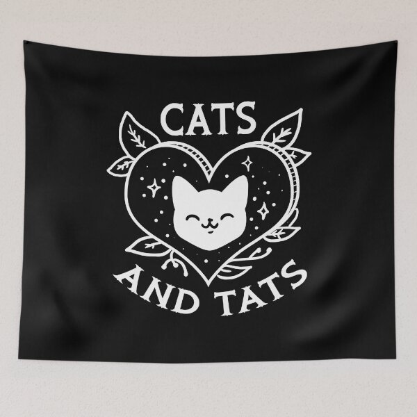 Item preview, Funny Cats And Tats Product Tattoo Art Design designed and sold by GardNewerd.