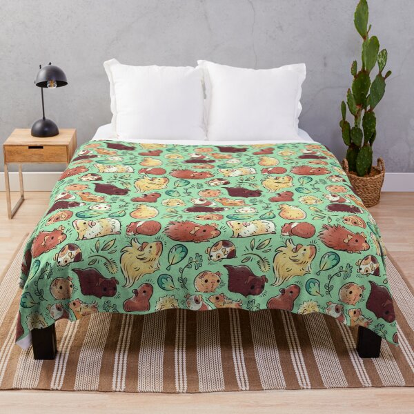 Guinea Pig Huddle Throw Blanket