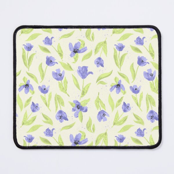 Item preview, Watercolour purple tulips pattern, hand-painted watercolour floral pattern designed and sold by RoseMaryWP.