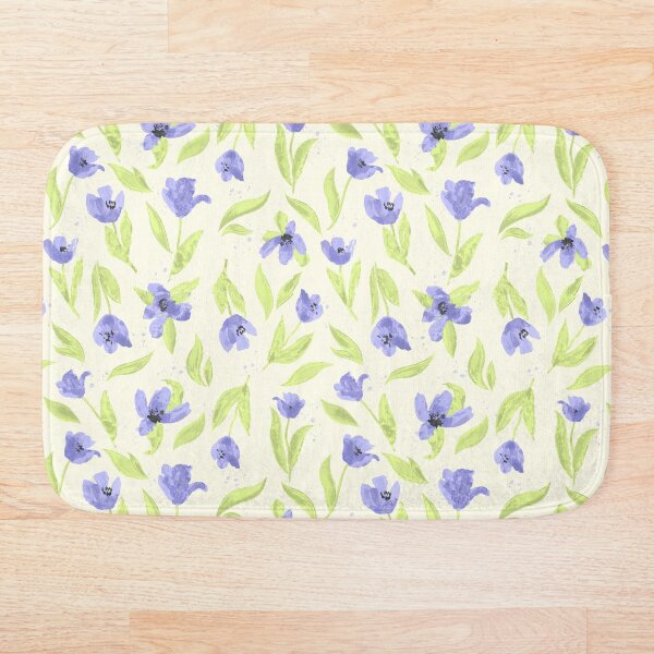 Item preview, Watercolour purple tulips pattern, hand-painted watercolour floral pattern designed and sold by RoseMaryWP.