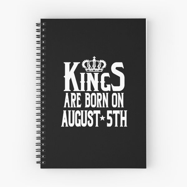 Item preview, Kings Are Born On August 5th Funny Birthday T-Shirt designed and sold by Tee Kaboom!.