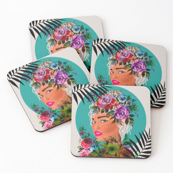 Item preview, Floral woman Portrait  designed and sold by Nora Gad.